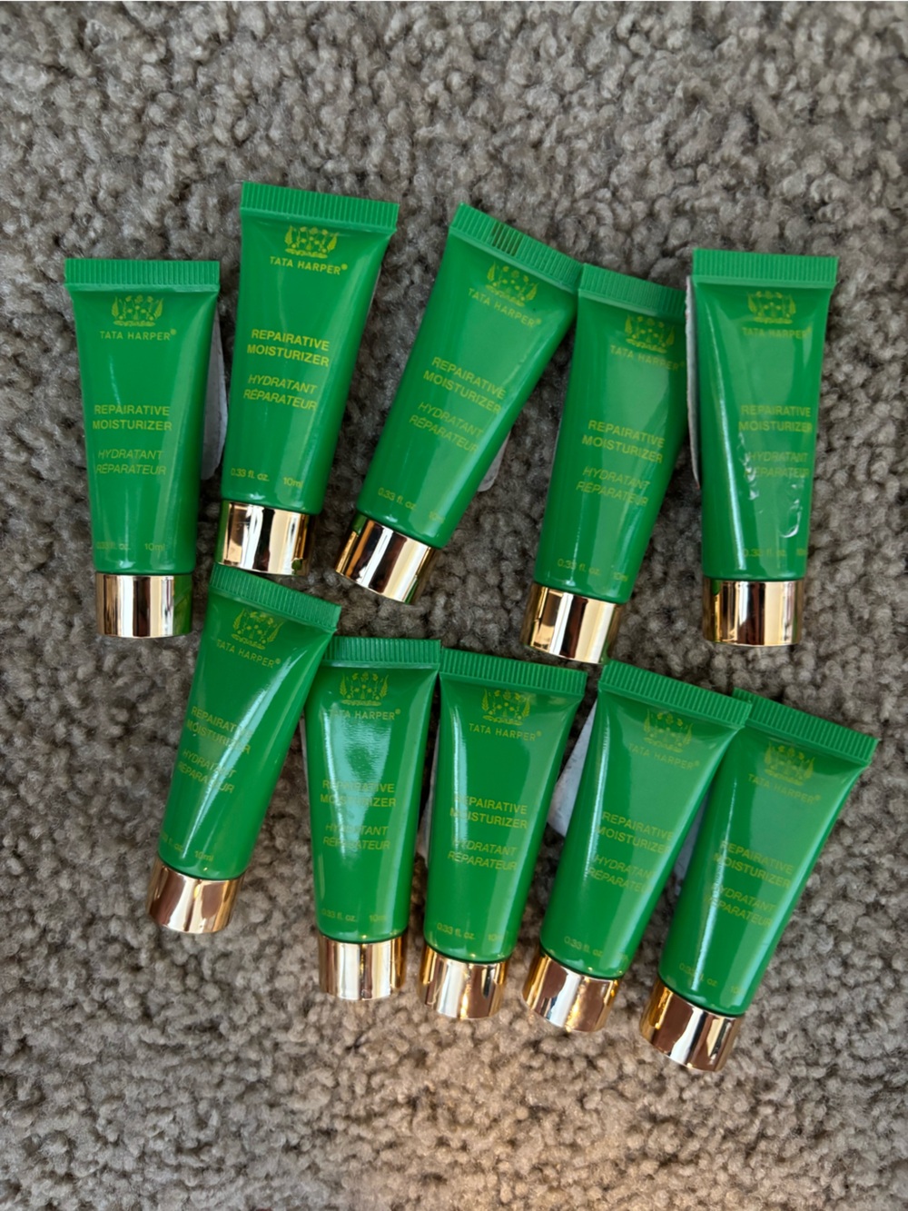 NWT Tata Harper Repairative Moisturizer Lot of 10 Travel Minis (10 ml, 0.33 oz)